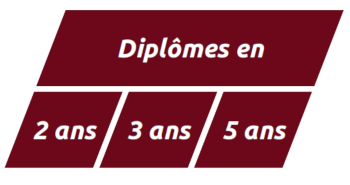 Diplômes en 2, 3 ou 5 ans